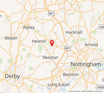 Map of Eastwood, EnglandEngland