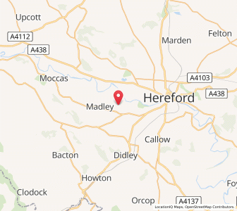 Map of Eaton Bishop, EnglandEngland
