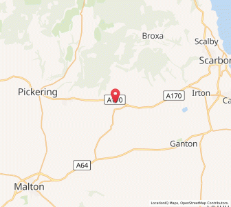 Map of Ebberston, EnglandEngland