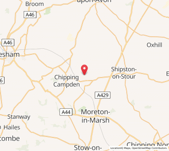 Map of Ebrington, EnglandEngland
