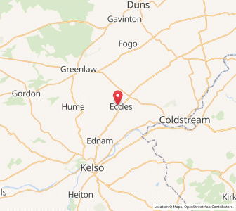 Map of Eccles, ScotlandScotland