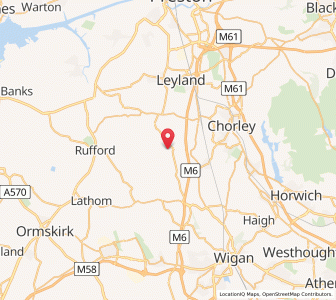 Map of Eccleston, EnglandEngland