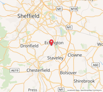 Map of Eckington, EnglandEngland