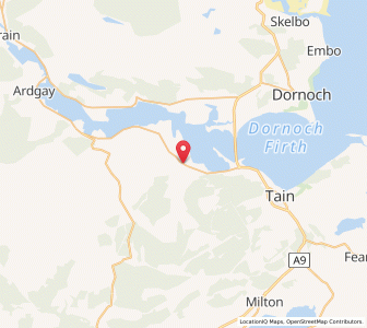 Map of Edderton, ScotlandScotland