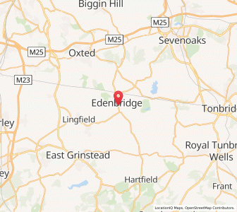 Map of Edenbridge, EnglandEngland