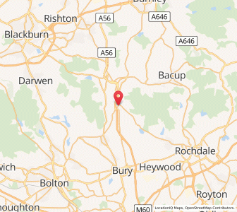 Map of Edenfield, EnglandEngland