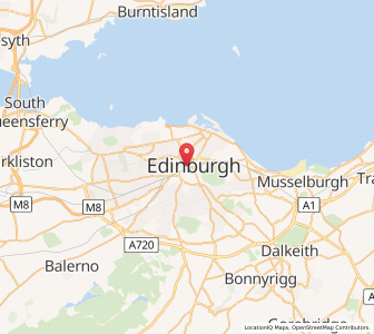 Map of Édimbourg, ScotlandScotland