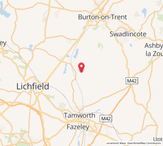 Map of Edingale, EnglandEngland