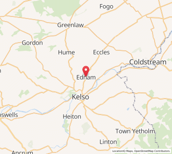 Map of Ednam, ScotlandScotland