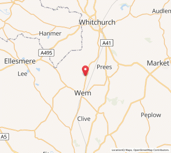 Map of Edstaston, EnglandEngland