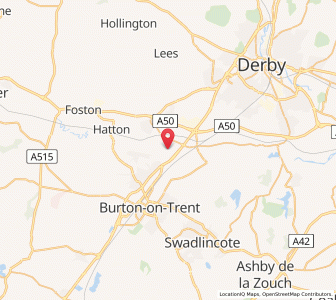 Map of Egginton, EnglandEngland