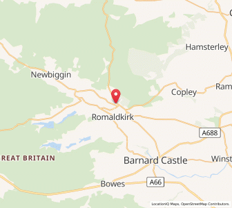 Map of Eggleston, EnglandEngland