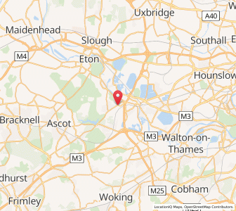 Map of Egham, EnglandEngland