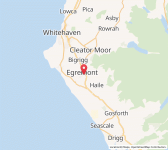 Map of Egremont, EnglandEngland