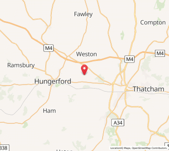Map of Elcot, EnglandEngland