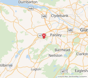 Map of Elderslie, ScotlandScotland