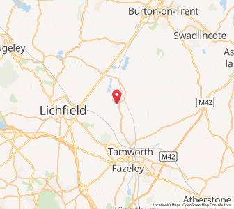 Map of Elford, EnglandEngland