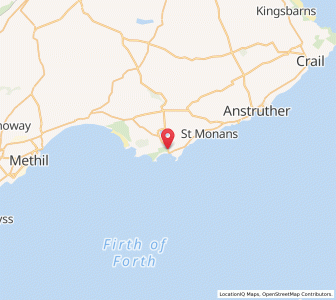Map of Elie, ScotlandScotland