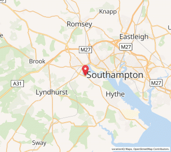 Map of Eling, EnglandEngland