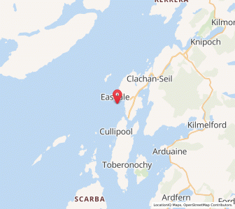Map of Ellanbeich, ScotlandScotland