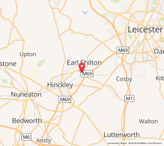 Map of Elmesthorpe, EnglandEngland