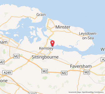 Map of Elmley, EnglandEngland