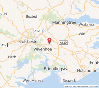 Map of Elmstead Market, EnglandEngland