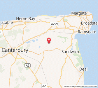 Map of Elmstone, EnglandEngland