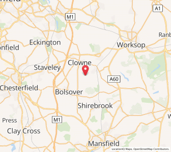 Map of Elmton, EnglandEngland