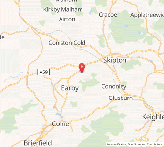 Map of Elslack, EnglandEngland