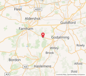 Map of Elstead, EnglandEngland