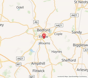 Map of Elstow, EnglandEngland