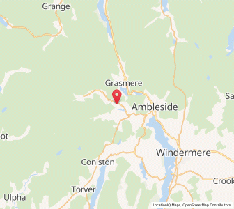 Map of Elterwater, EnglandEngland