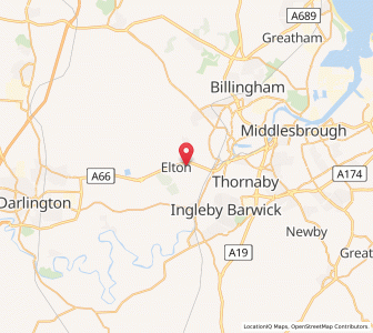 Map of Elton, EnglandEngland