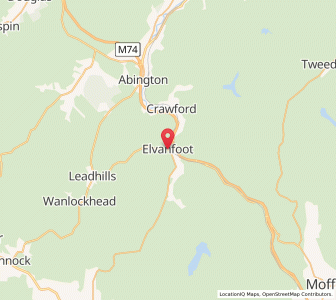 Map of Elvanfoot, ScotlandScotland