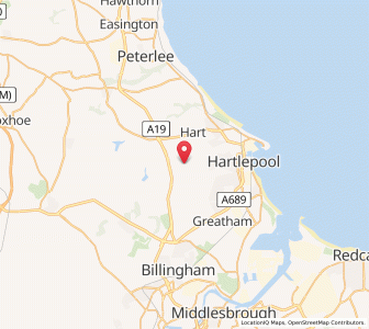 Map of Elwick, EnglandEngland