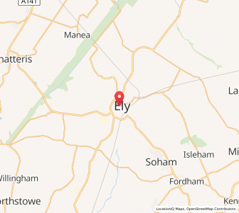Map of Ely, EnglandEngland