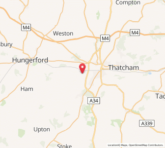 Map of Enborne, EnglandEngland