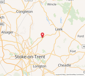 Map of Endon, EnglandEngland