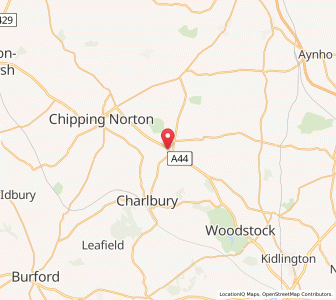 Map of Enstone, EnglandEngland