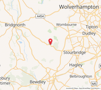 Map of Enville, EnglandEngland