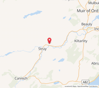Map of Erchless Castle, ScotlandScotland