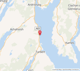 Map of Erines, ScotlandScotland