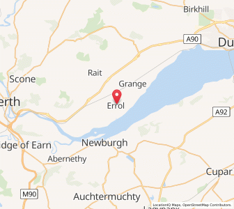 Map of Errol, ScotlandScotland