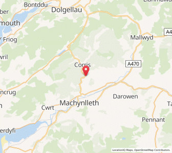 Map of Esgair-geiliog, WalesWales