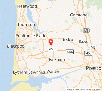 Map of Esprick, EnglandEngland
