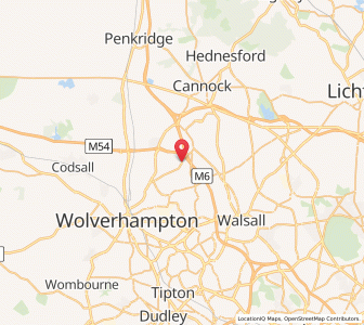 Map of Essington, EnglandEngland