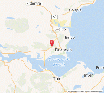 Map of Evelix, ScotlandScotland