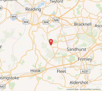 Map of Eversley, EnglandEngland