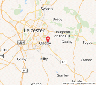 Map of Evington, EnglandEngland
